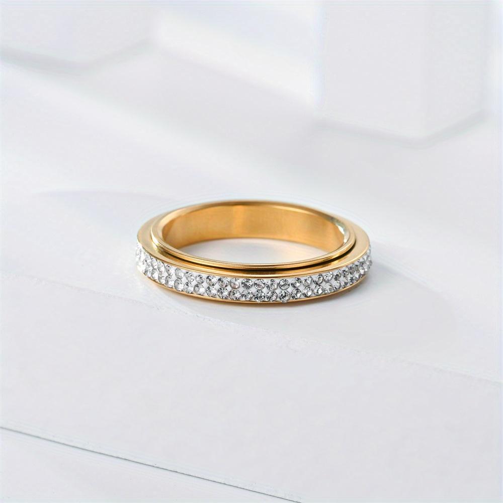 1 Stück Nischendesign, Drehbar, Schlicht, Vielseitig, Stilvoller Titanstahlring