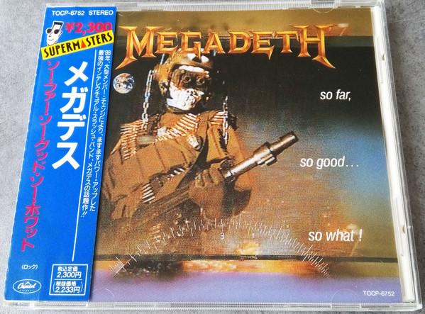 

CD MEGADETH So Far So Good... So What TOCP6752PROMO CAPITOL 1991 Japan Metal Used