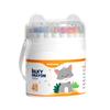 Silky Washable Children’s Oil Pastels - Non-Fading, Non-Bleeding, Twistable Crayons with Paintbrushes