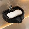 Wall-mounted drain non-slip soap box Household bathroom soap box rack Wall non-punching soap rack