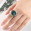 Creative  Punk Dial Quartz Watches Rings For Women Men Couples Mini Elastic Strap Alloy Watch Finger Ring Jewelry