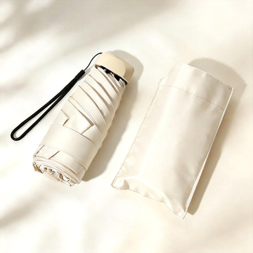 50% Umbrella Sun Umbrella Women's Sunscreen UV Parasol Pocket Umbrella Vinyl Umbrella Ultra Light Capsule Umbrella