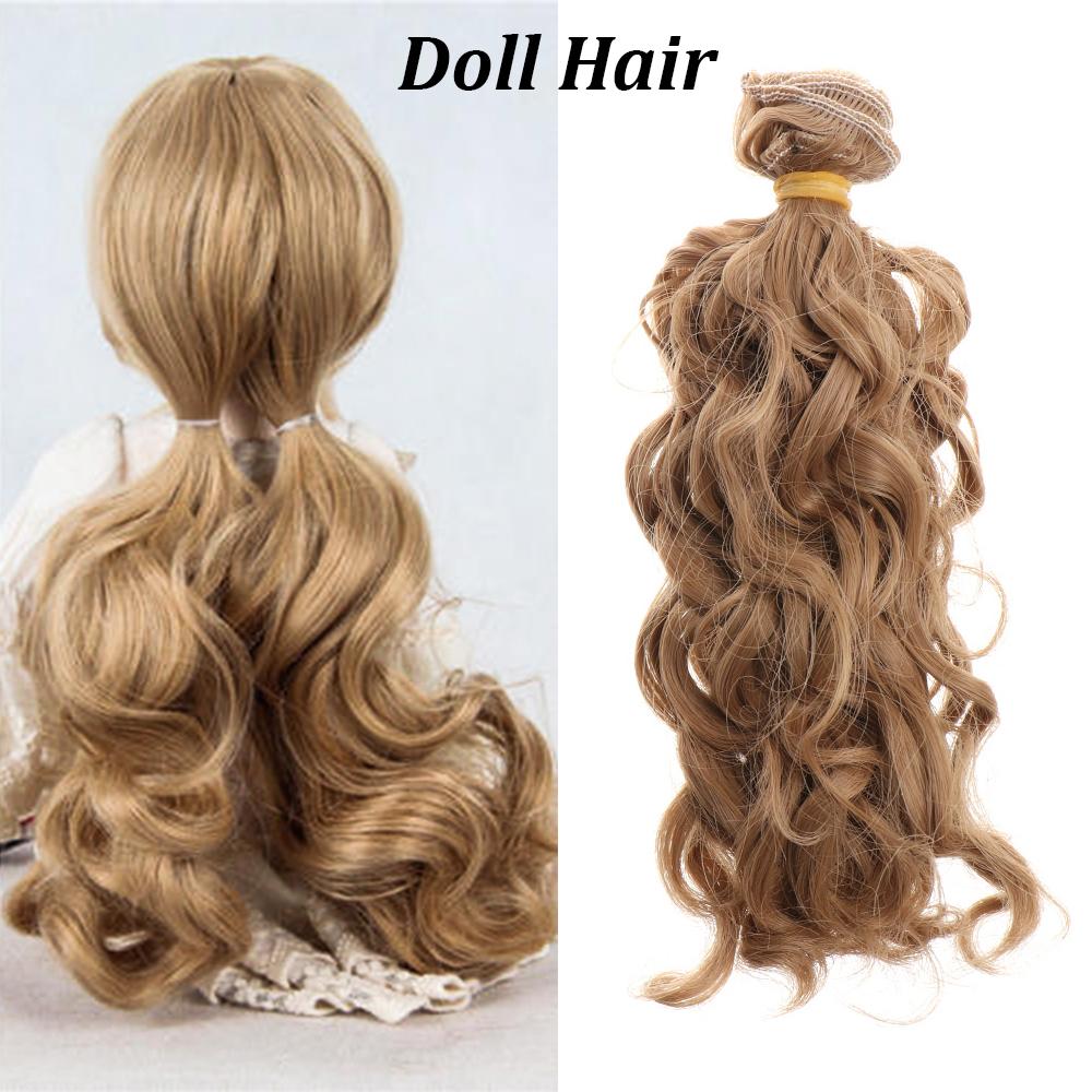 1/6 1/4 1/3 Fashion Small Tresses High-Temperature Screw Periwig Curly Wigs Diy Doll Hair Accessory Doll Toupee Kid Plaything Present