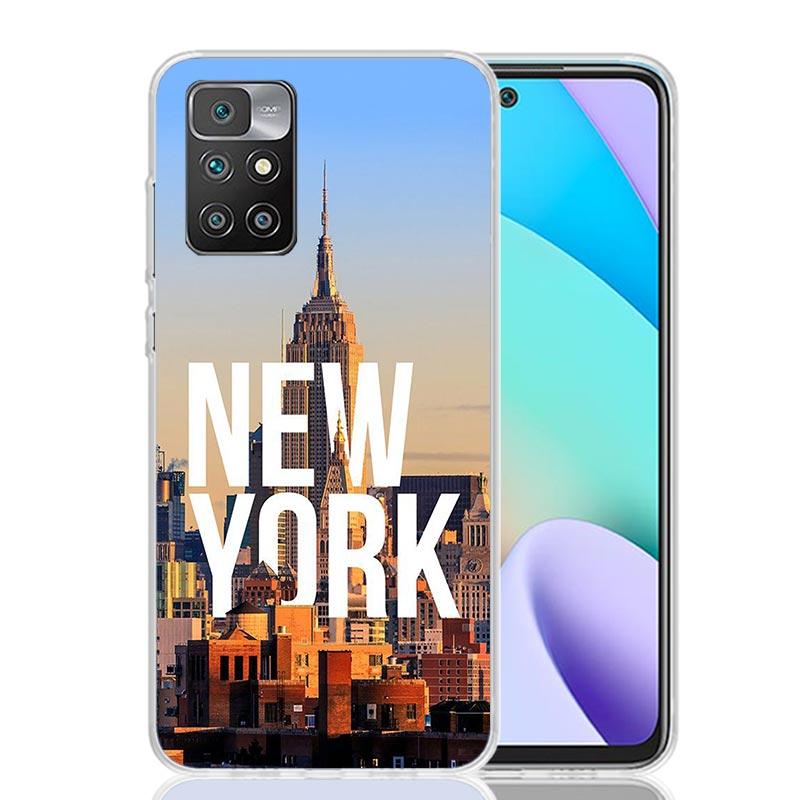 NYC New York City Phone Case For Xiaomi Redmi 12C 13C 14C 12 13 10 10A 10C 9 9A 9C 9T 8 8A 7 7A 6 6A K70 K60 K40 K20 Pro 12C 12