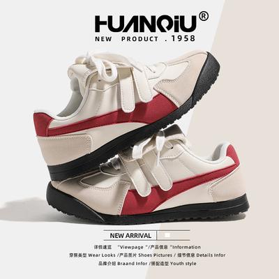 Global Women's Shoes Flat-soled Dexun Shoes XHQ-G330 Spring Students' New Versatile Soft-soled Velcro Casual Board Shoes