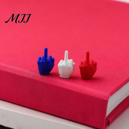 Funny Office Humor Gifts Mini Middle Finger Figurine, Tiny Hand Desk Decor, Gag Gift for Adults, Small Attitude Ornaments Colorful Novelty Prank