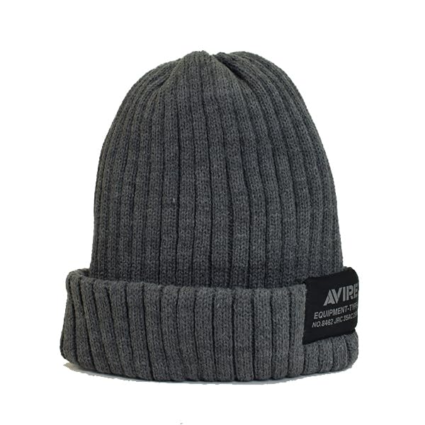 

AVIREX Knit Cap Men s Women s Knit Hat CMD Outdoor Walking Popular Trend Brand Autumn Winter Father s Day Gift Present (Gray)