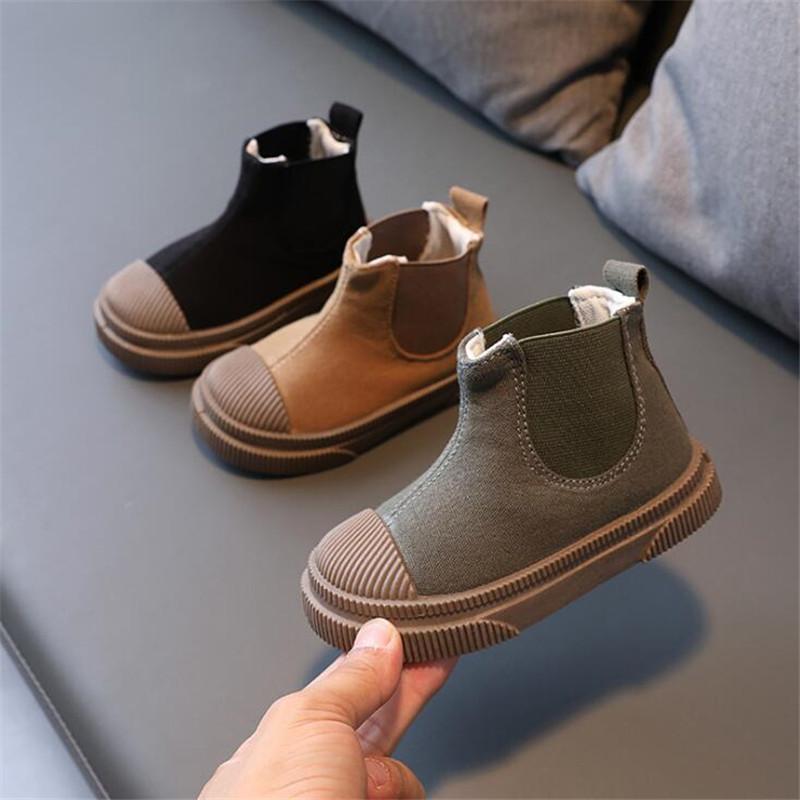 Buy Children Boots For Girls Boys Spring Autumn Canvas Baby Fashion