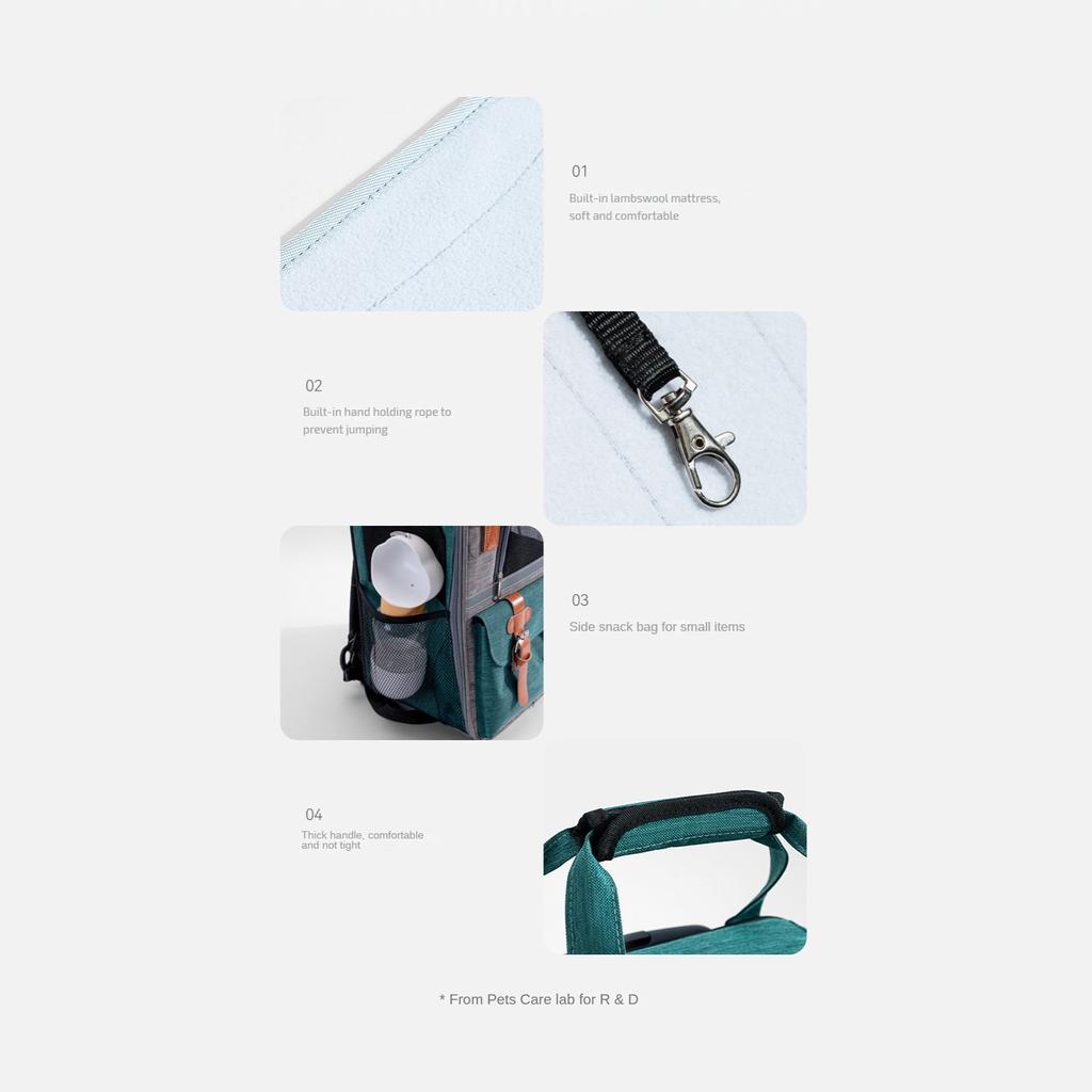 Wózek dla kota na zewnątrz, oddychający, duża pojemność, kontrastowy kolor, płótno, wielofunkcyjna torba transportowa dla kota