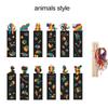 48Pcs Bookmark Scratching Painting Animal Dinosaur Unicorn DIY Crafts Magic Colorful Scratching Paper for Office Supplies TMZ