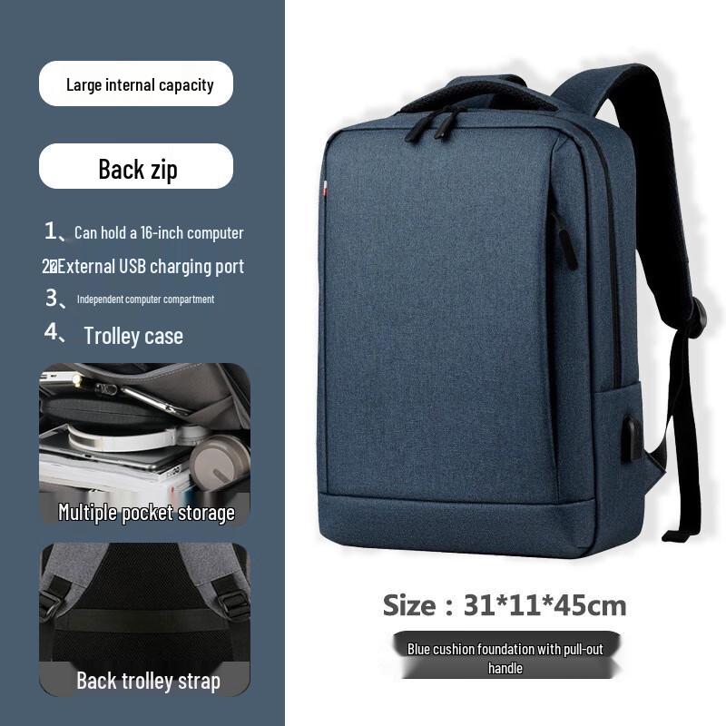 Li Shen Men s Business Travel Backpack