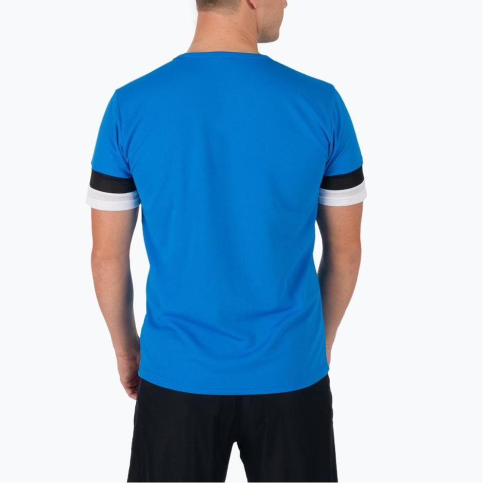 Puma Teamrise Breathable Logo Print Pullover Round Neck Short Sleeve Football Shirt Men tops Blue Black 704932-02