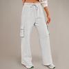 Womens High Waist Drawstring Cargo Sweatpants Casual Loose Long Pants
