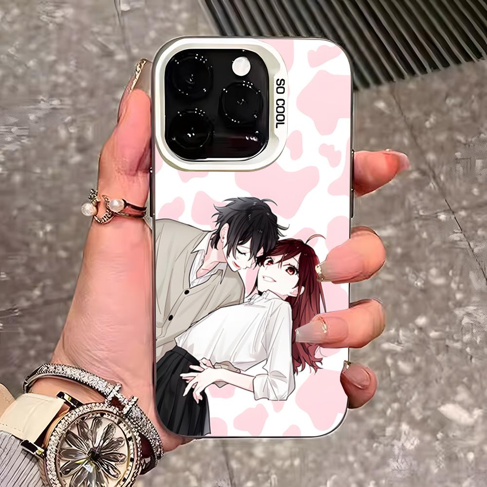Anime Horimiya Phone Case For IPhone 17 Pro Max 16 Pro Max 15 14 13 11 12 Mini Xs X Xr 7 8 Plus Se Color Silver Cover