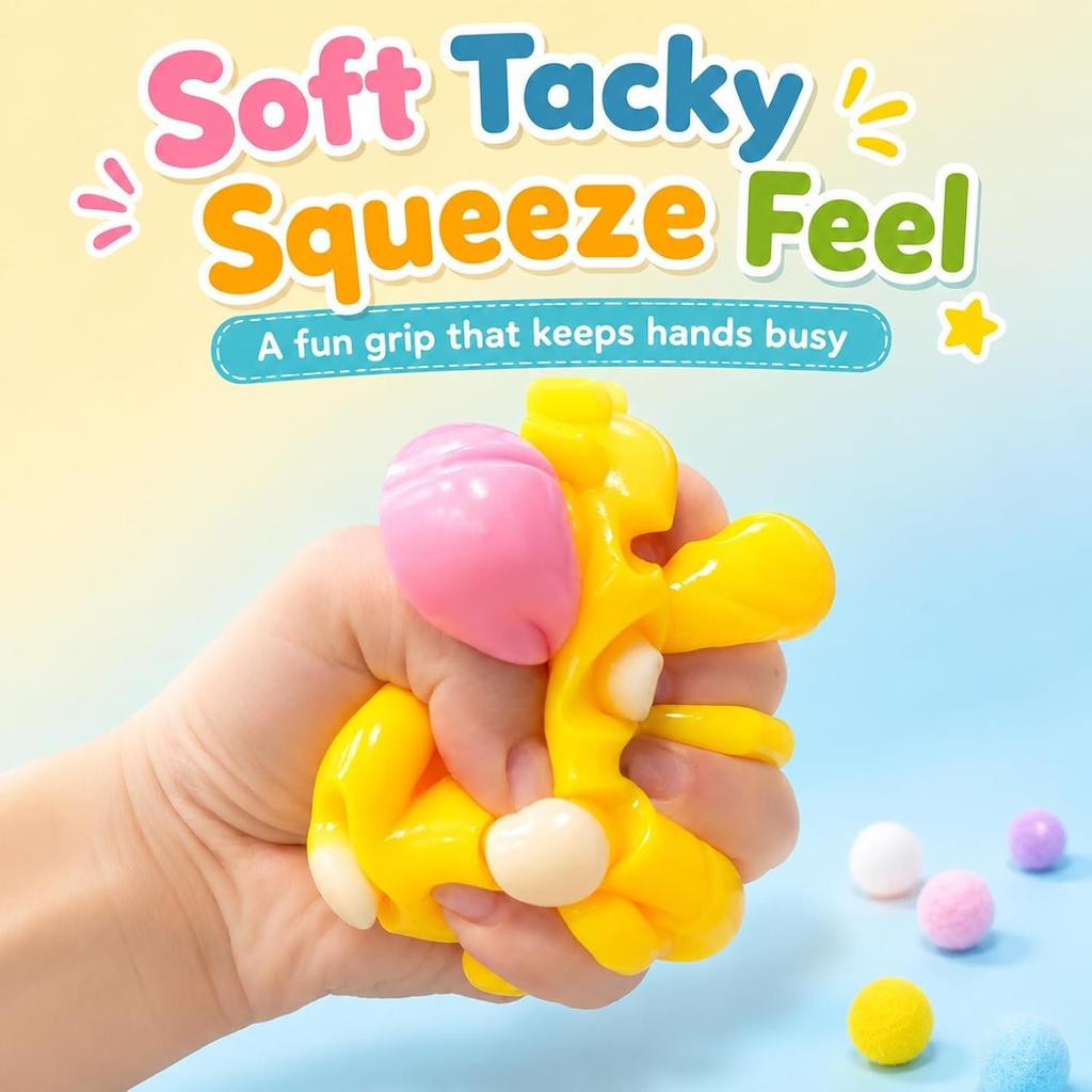 4-Pack Dinosaur Squishy Toys for Kids & Adults