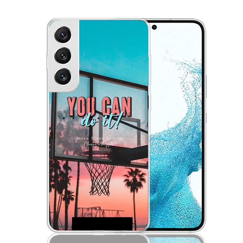 Basketball Basket Sports Case Phone Cover for Samsung Galaxy S24 S25 Ultra S23 Plus S22 + S21 S20 FE S10 S25Plus Trend Fundas S2