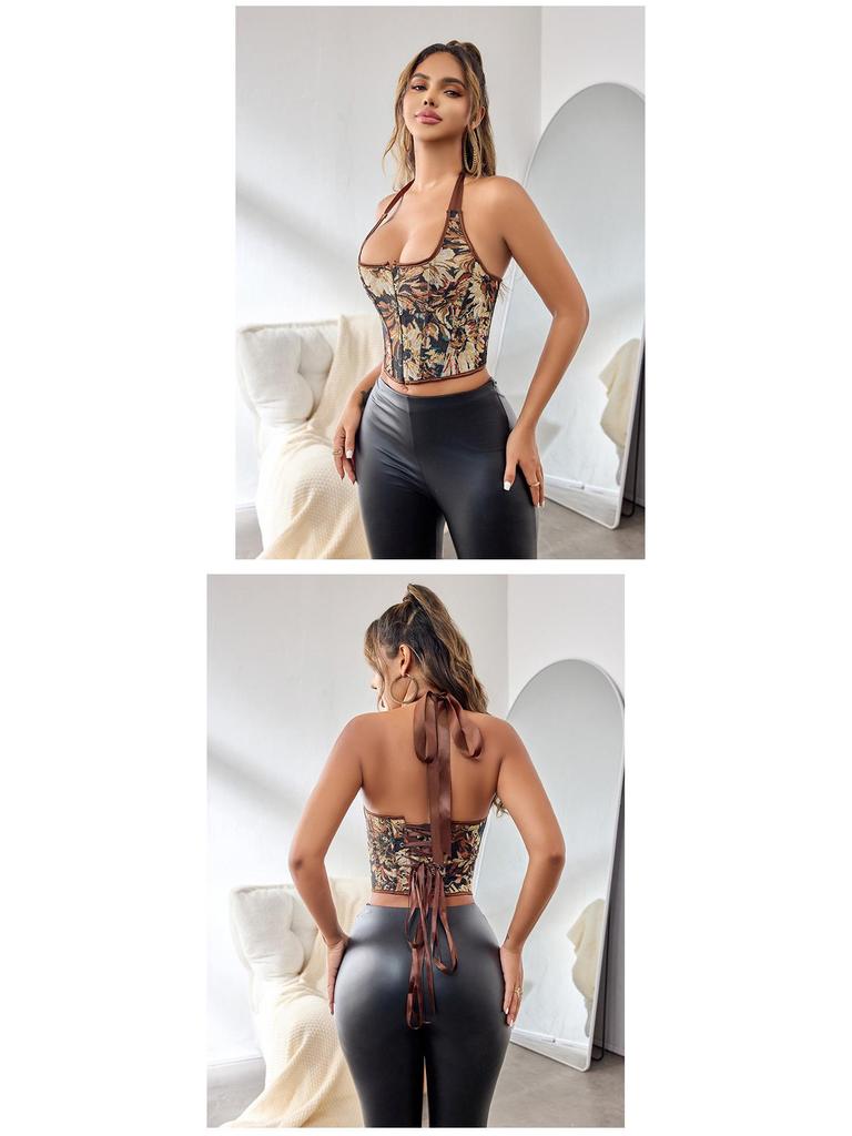Halter Fishbone Bra: Invisible Waist Cincher for a Sexy, Curvaceous Silhouette