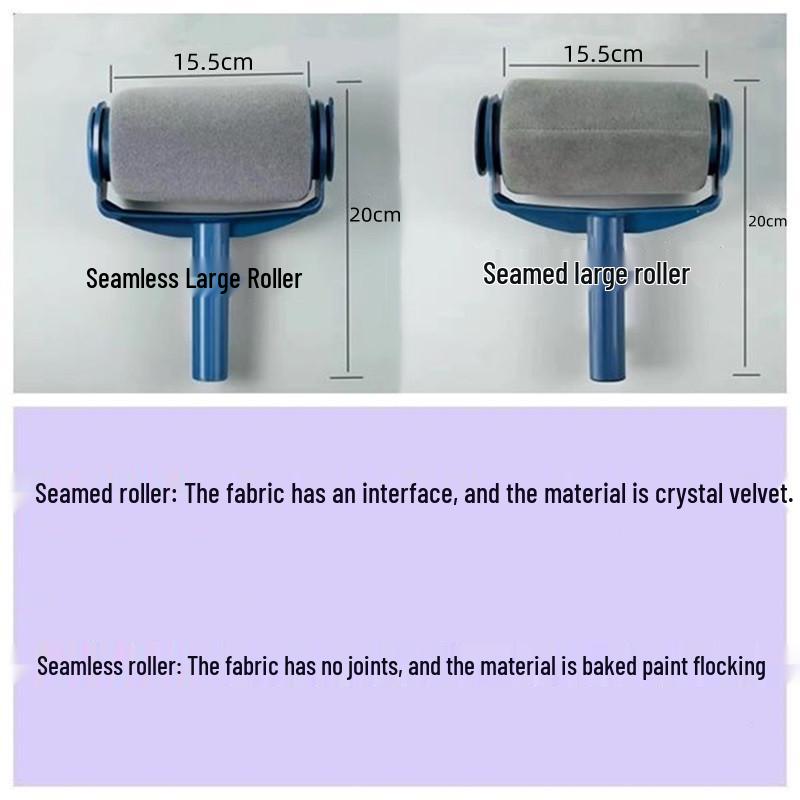 Multi-Function Seamless Paint Brush and Roller Set for Corners