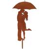 Rusty Metal Bird Silhouette: Retro Garden Tree Ornament
