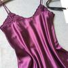 Satin Suspender Dress Pajamas Women Summer French Vintage Elegant Classic Basic Casual Mini Dress Homewear Chic