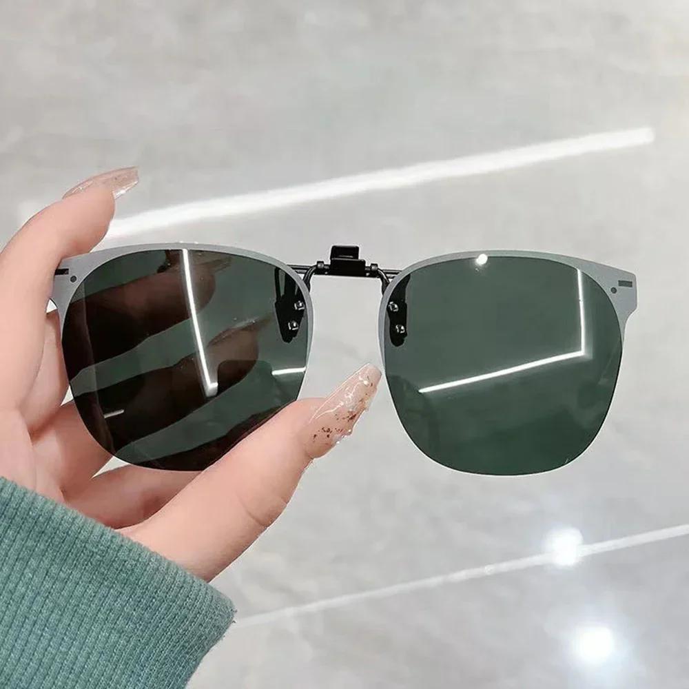 Glasses Clip Polarized Glasses Clip On Sunglasse Flip Up Glasses TAC Polarized For Business Travelling Home