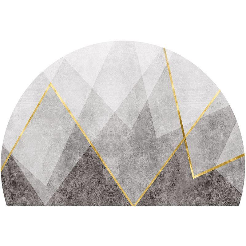 Semi Circular Floor Mat Entrance Door Mat Nordic Minimalist Entrance Carpet Bathroom Anti Slip Mat
