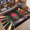 Custom Rug England Rugby Pattern Print Name Text Soft Non‑Slip Floor Carpet for Home Indoor Decoration