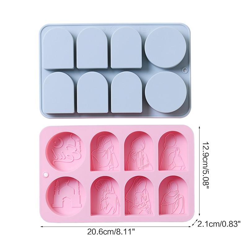 DIY Chocolate Mold Cake Mold Clay Mold Silicone Material Ramadan Themed 2 Colors