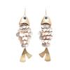 Fish-shaped Shell Tassel Ear Hooks Seaside Resort Style High-end Earrings for Women