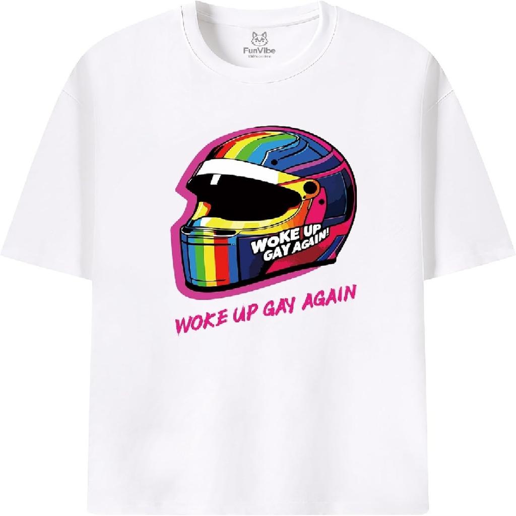 Lustige Stimmung Wieder schwul aufgewacht LGBTQ Grafik T-Shirt Retro Design T-Shirt