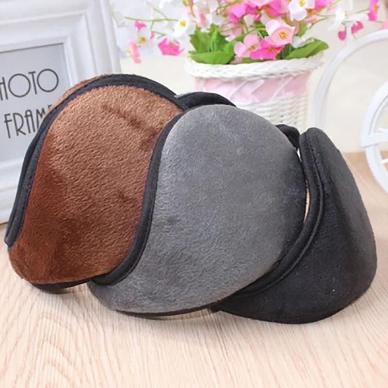 Thicken Winter Unisex Fleece Warm Plush Cloth Earmuffs Ear Warmer Cover Protector