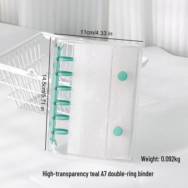 M5 Transparent PVC Binder Cover for A6/A7 Photocards & Stickers