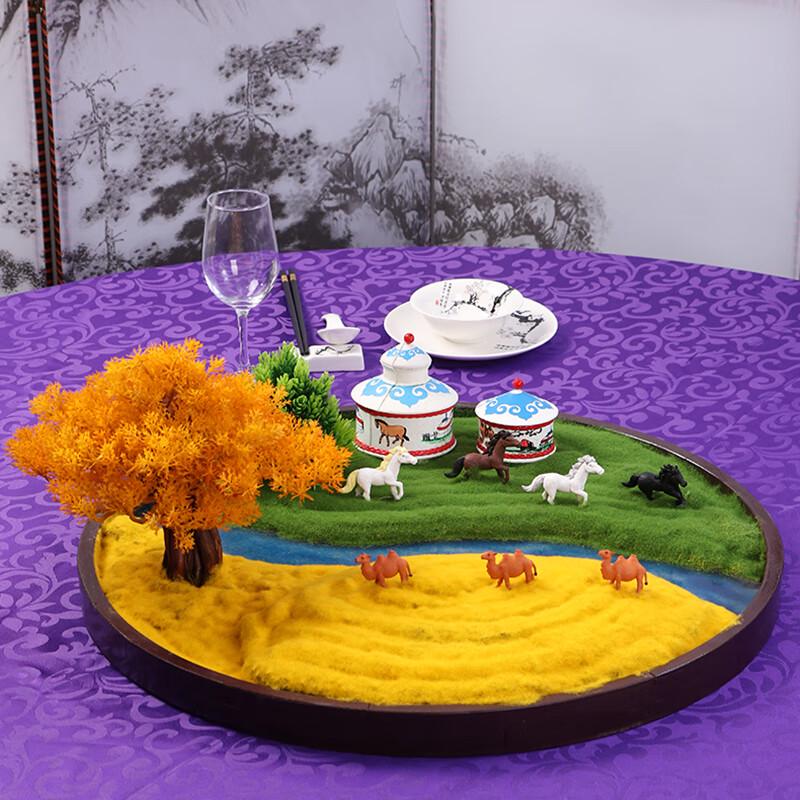 Oushomai 130cm Pastoral Round Table Centerpiece