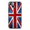 England UK Flags Phone Case For iPhone 17 16 15 Pro Max 11 12 13 14 7 8 Plus SE 2020 X XR XS Cover Soft Black