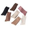 Coffee-colored Dui Dui Socks for Women's Autumn and Winter, Thin Double-needle Striped Long Socks for Women, Breathable Cotton Socks