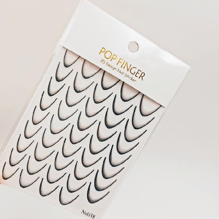 9 Sheets French Tip Line Nail Decals French Line Nail Sticker French Tip Nails Art Stickers Manicures Stickers