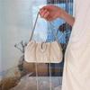 JIAERDI Satin Pleated Evening Handbag Women Fashion Luxury Design Shoulder Bag Ladies Shiny Chain Chic 2025 New Crossbody Bag