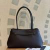 Genuine Leather Tote Bag With Lock Large Capacity Work Commuter Shoulder Women