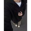 Men's American Retro Hooded Thick Knit Sweater Winter Sweatshirt Coat