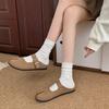 [Ushilai] Retro and comfortable soft-soled loafers for women's 2025 spring new thick-soled casual versatile one-pedal