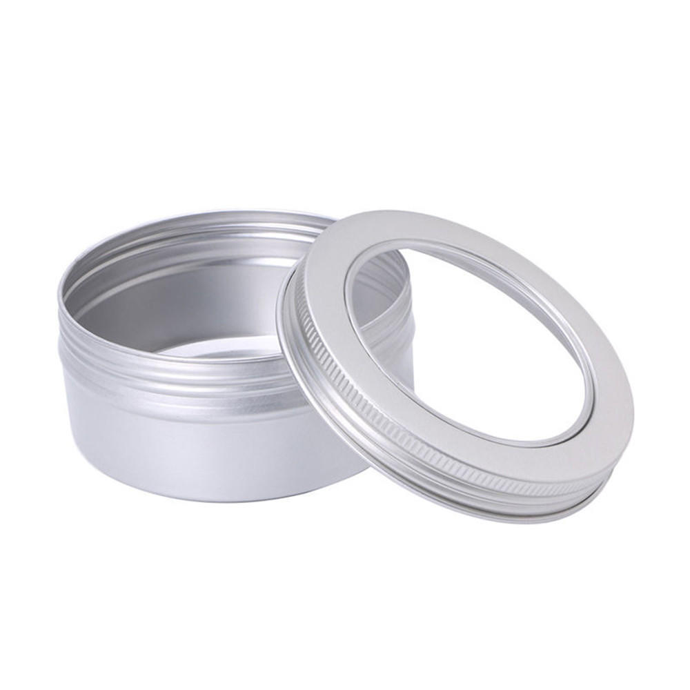 180ML Aluminium Empty Cosmetic Pot Jar Tin Container Box Screw Lid Craft