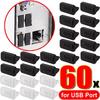 Dust Plug for USB -A Charger Port Cover Cap Female Jack Universal Silicone Dustproof USB-A Ports Protector PC Notebook Laptop2