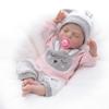 Realistic Reborn Baby Doll, Closed Eyes Soft Vinyl Newborn Soothing Toy