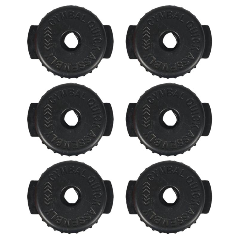 

6 Pack Silicone Cymbal Locking Nuts Drum Cymbal Fasteners Quick Releasing Silicone Texture for Percussion Replacement