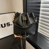 Pumped Bucket Bag 2025 Spring and Summer, This Year's Popular Solid Color Retro Women's Bag Simple and Versatile Single Shoulder Messenger Bag Tide