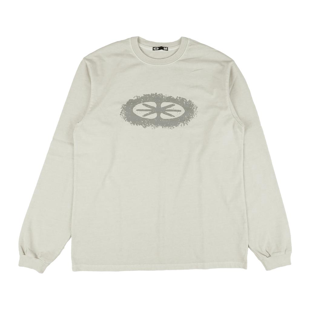 Ialtial Pigment Dyed Star Logo Ls T-Shirt Cream