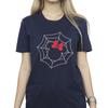 Disney Womens/Ladies Minnie Mouse Spider Web Cotton Boyfriend T-Shirt