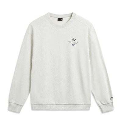 Li Ning Sports Lifestyle Serie Atmungsaktives Rundhals Lockeres Sweatshirt Unisex Sweatshirt AWDW341-2