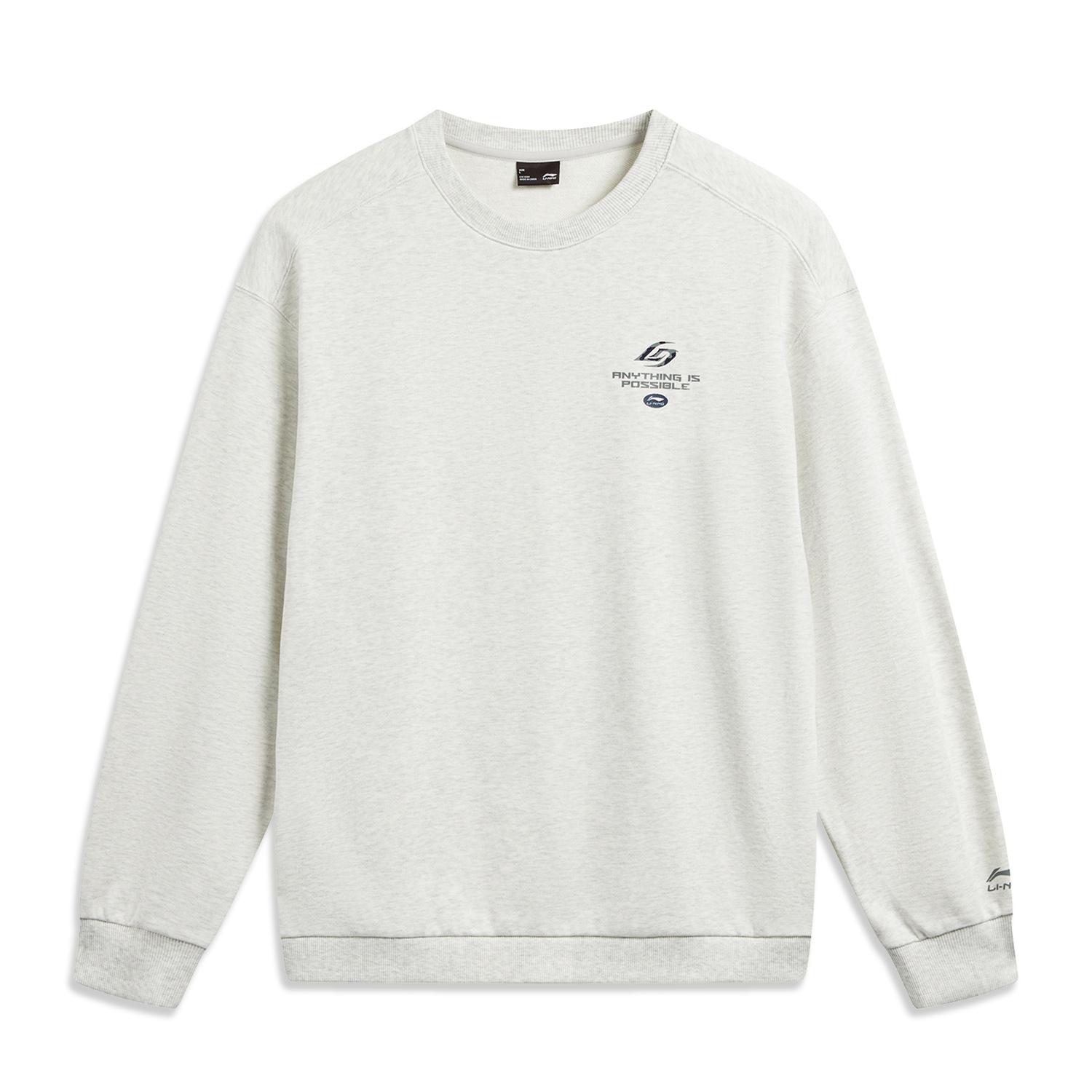 Дышащий свитшот свободного кроя с круглым вырезом серии Li Ning Sports Lifestyle, унисекс AWDW341-2 S