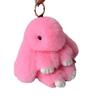 Mengmengtu Plush Rabbit Charm - Cute Faux Fur Keychain Pendant